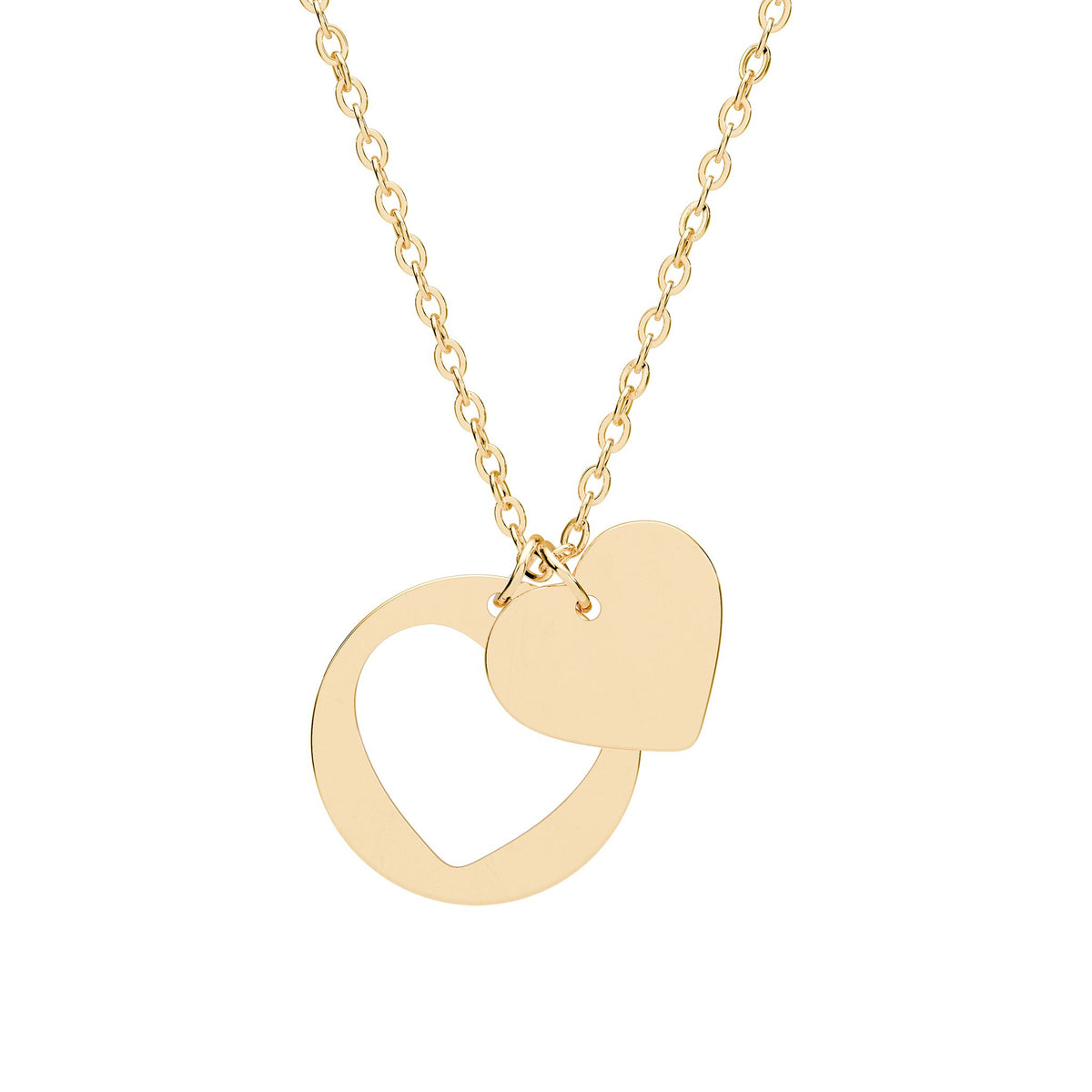 Engraved Heart Cutout Necklace — Personalized Name Pendant pendant