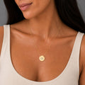 Aquarius Necklace, Zodiac Coin Necklace, Aquarius Coin