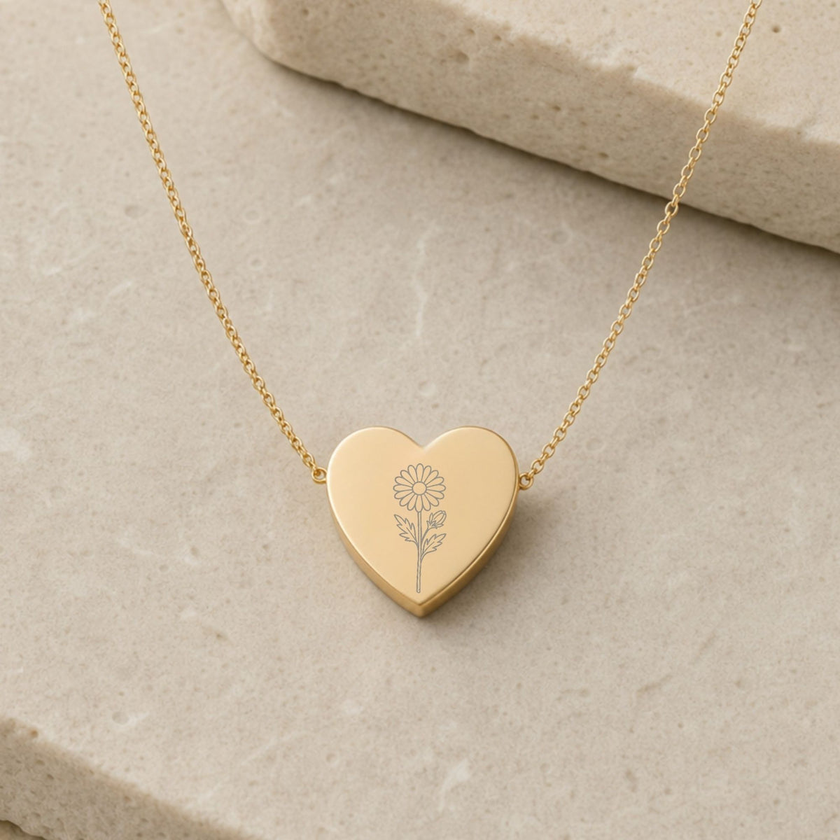 Aster Necklace, Aster Pendant, September Birth Flower