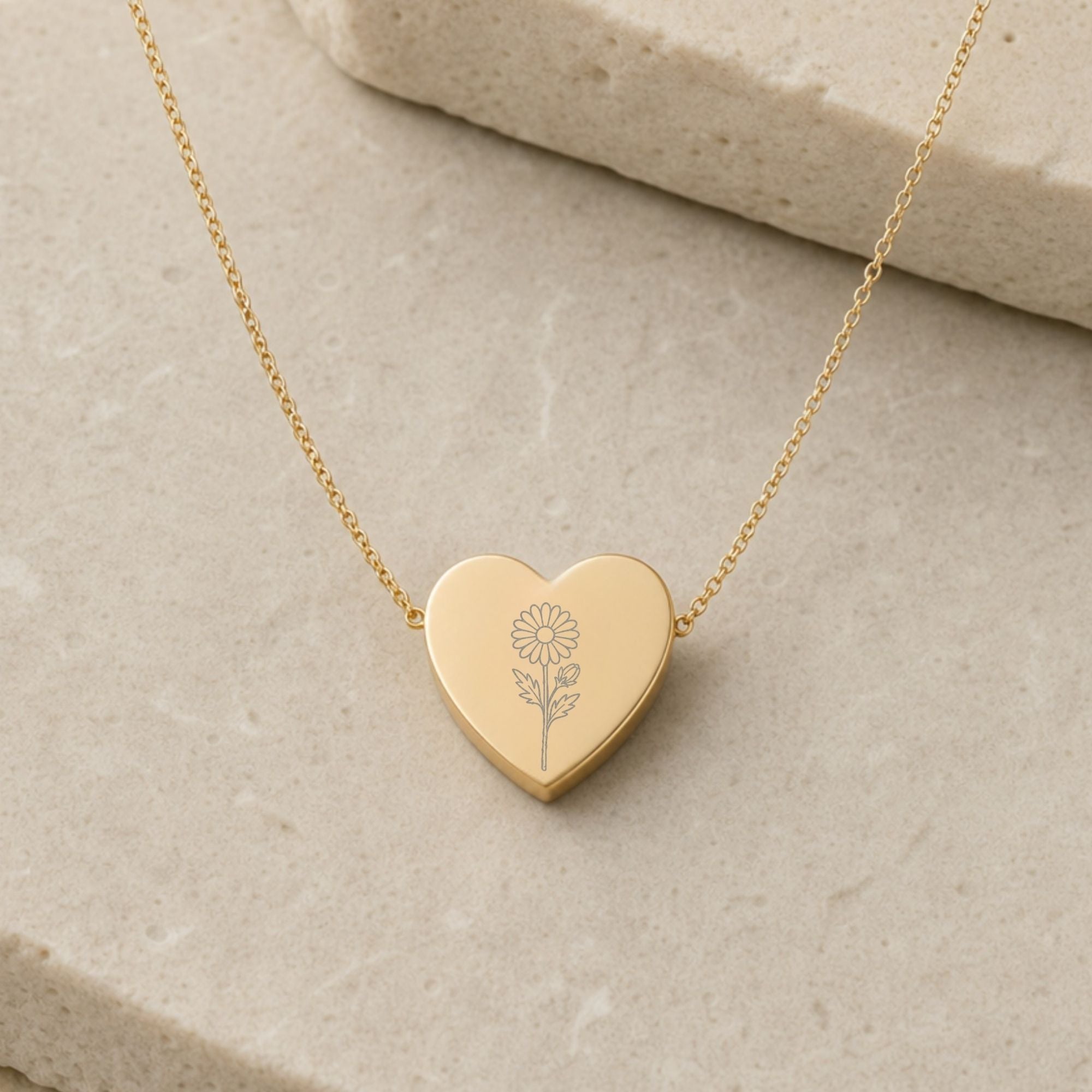 Aster Necklace, Aster Pendant, September Birth Flower