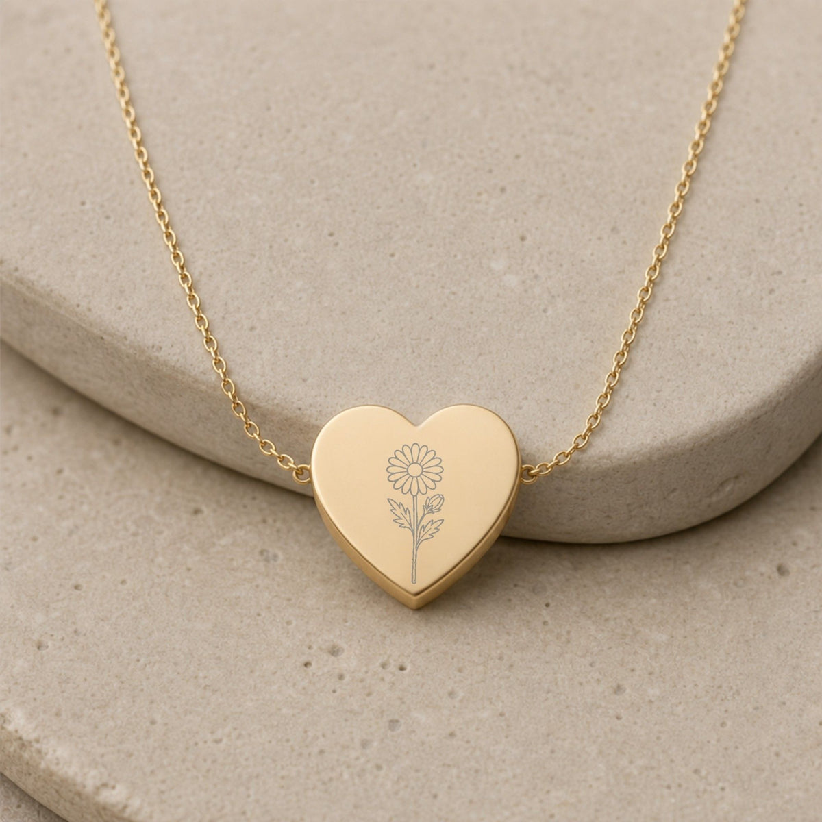 Aster Necklace, Aster Pendant, September Birth Flower
