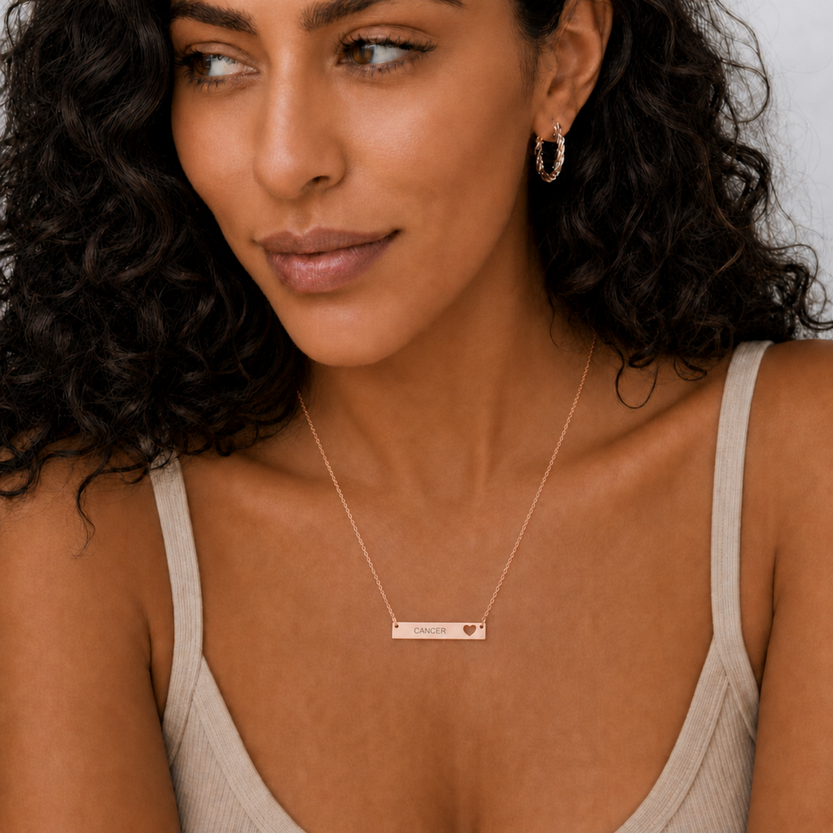 Cancer Zodiac Necklace, Zodiac Bar Necklace, Birth Sign Necklace, Nontarnish Necklace