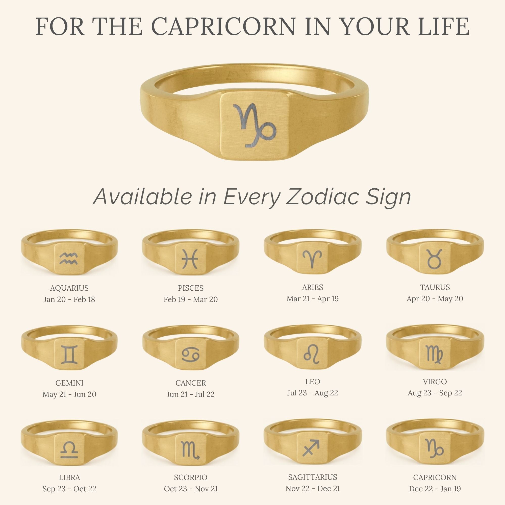 Gemini Signet Ring, Gemini Ring, Zodiac Signet Ring, Square Signet Ring