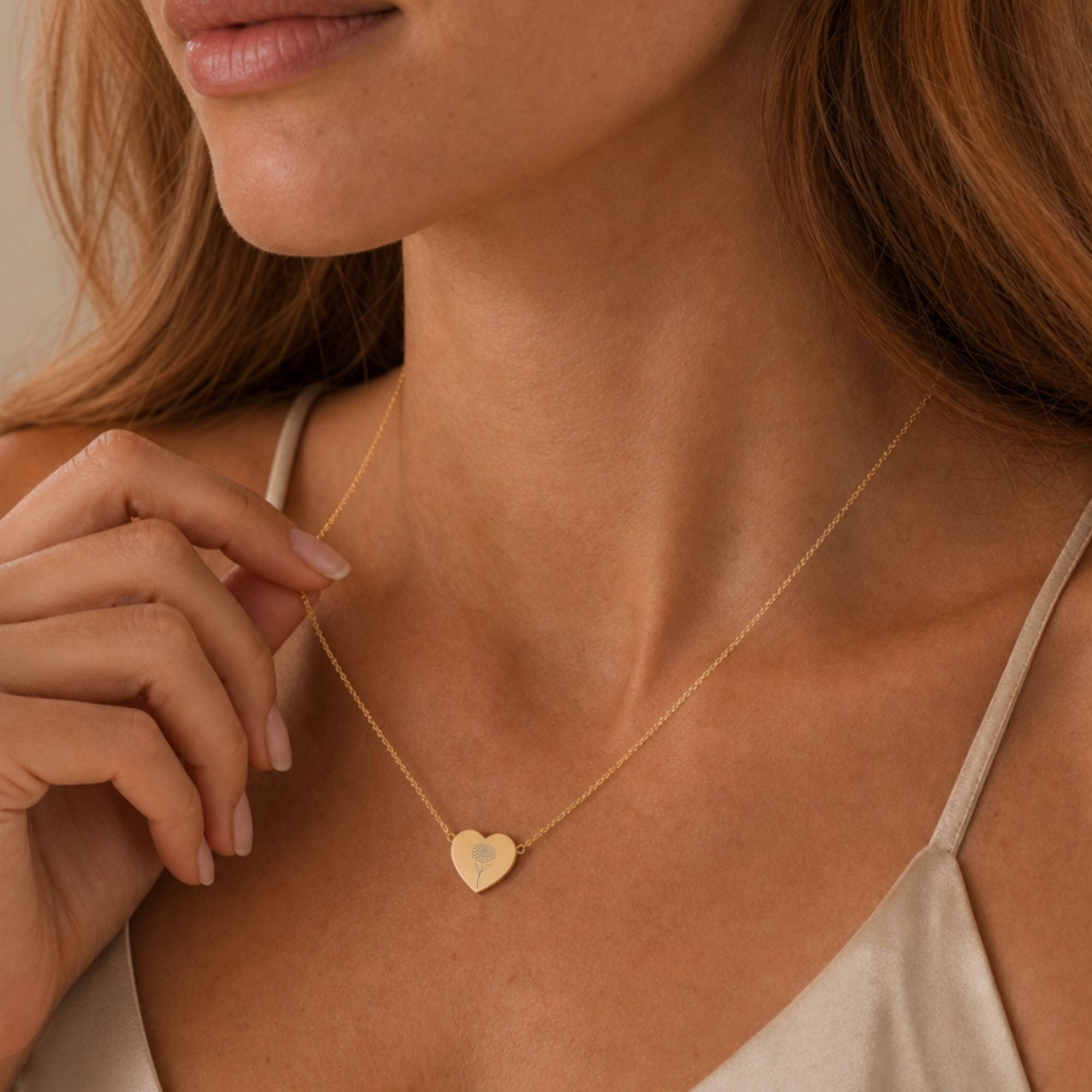 Chrysanthemum Charm, November Birth Flower, Birth Flower Heart