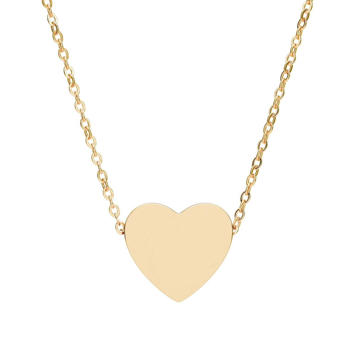 Heart Initial Pendant Necklace - Personalized One or Two Initial Necklace pendant