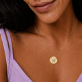 Pisces Zodiac Jewelry, Pisces Symbol Necklace, Pisces Coin Pendant, Pisces Coin Necklace