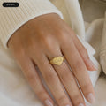 Sagittarius Heart Signet Ring - zodiac engraved pendant with date range