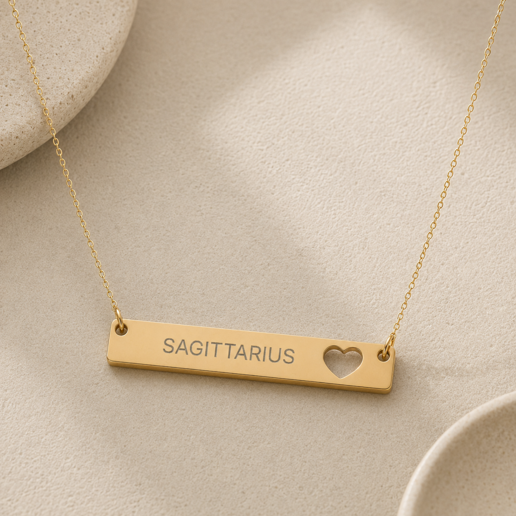 Sagittarius Pendant, Sagittarius Necklace, Zodiac Bar Necklace, Birth Sign Necklace