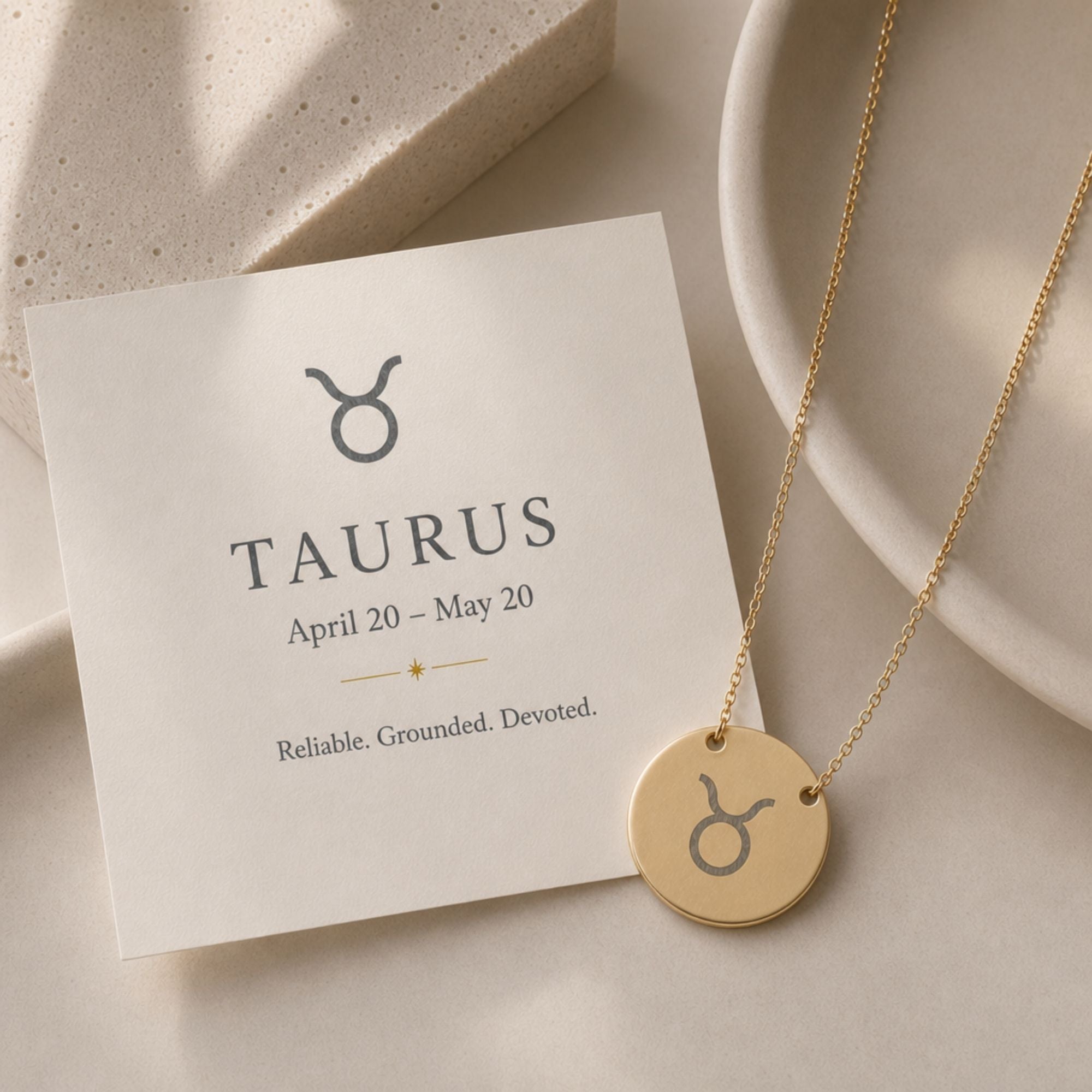 Taurus Coin Necklace, Taurus Bull Necklace, Zodiac Coin Necklace, Birth Sign Necklace